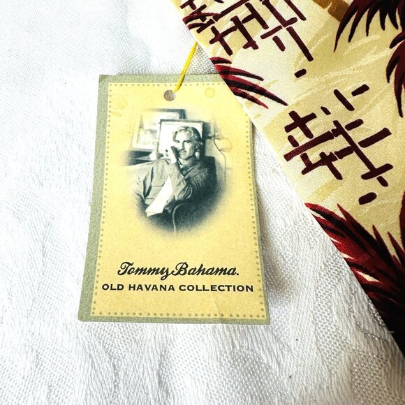 NEW! Tommy Bahama Neck Tie Havana Palms 100% Silk Damask Old Havana Collection - Picture 4 of 11